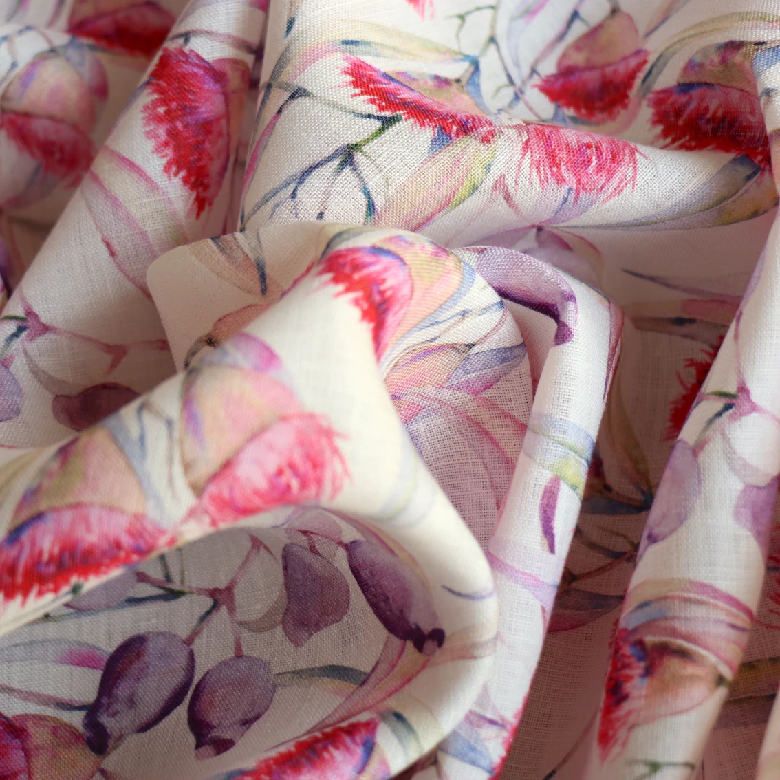Gum Blossom Printed Linen - Image 2