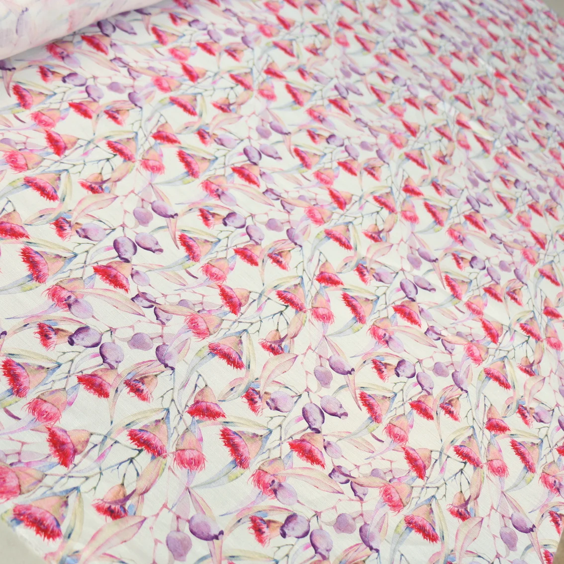 Gum Blossom Printed Linen - Image 4