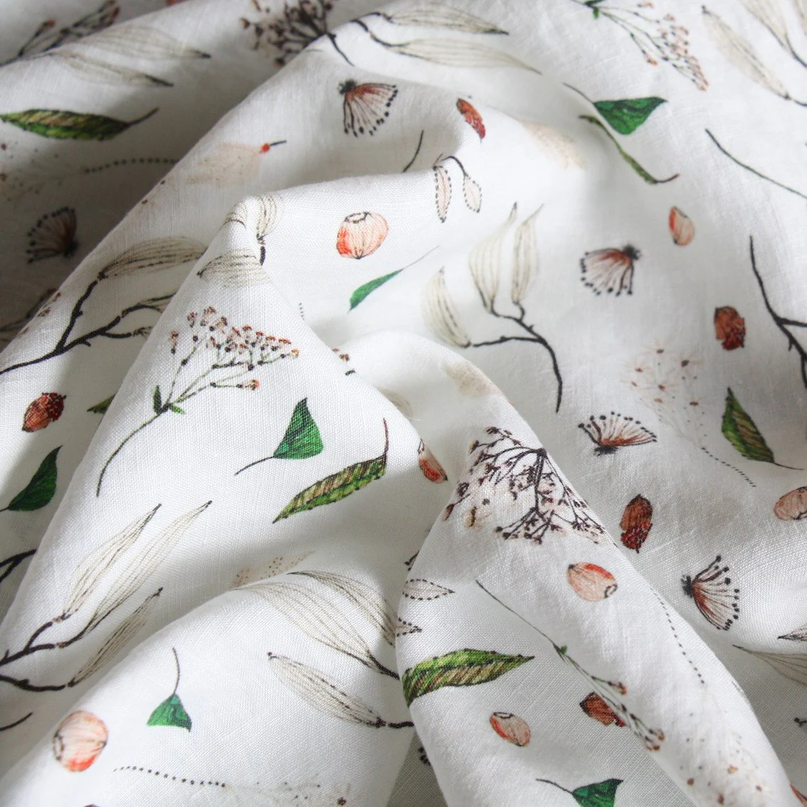 Gumnut Dance Washed Printed Linen - Image 2