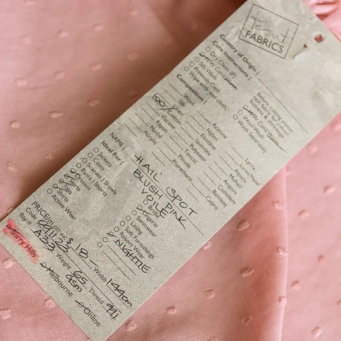 Hail Spot Blush Pink - Image 3