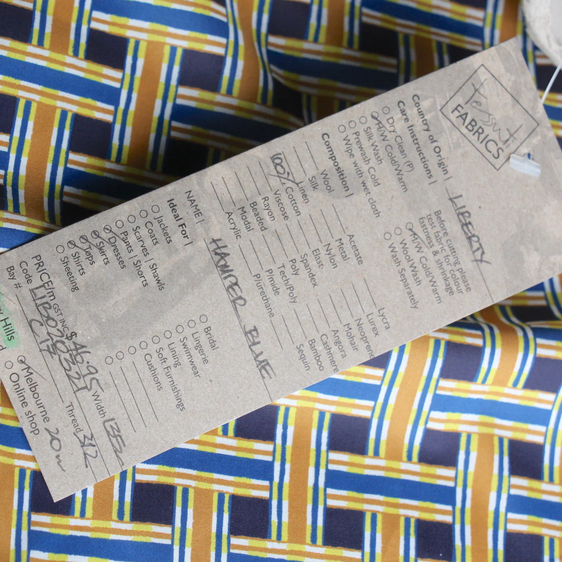 Hamper Blue - Liberty Tana Lawn™ - Image 4