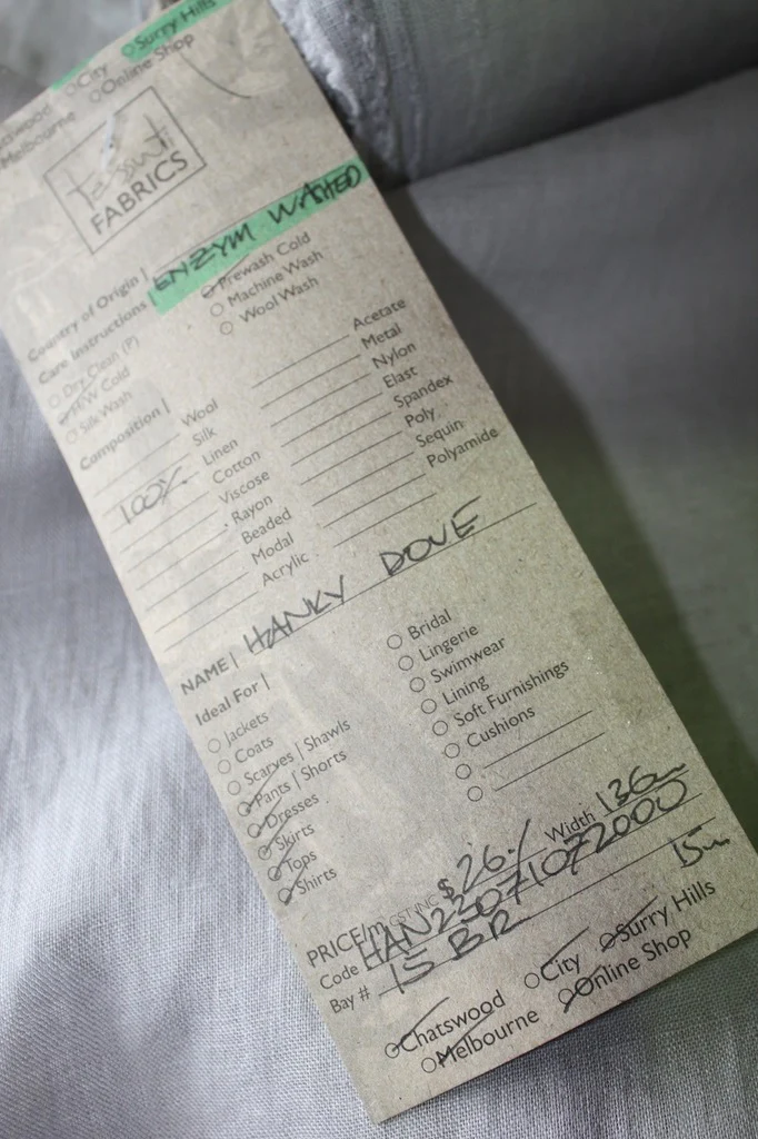 Hanky Dove - Enzyme Washed Linen - Image 4