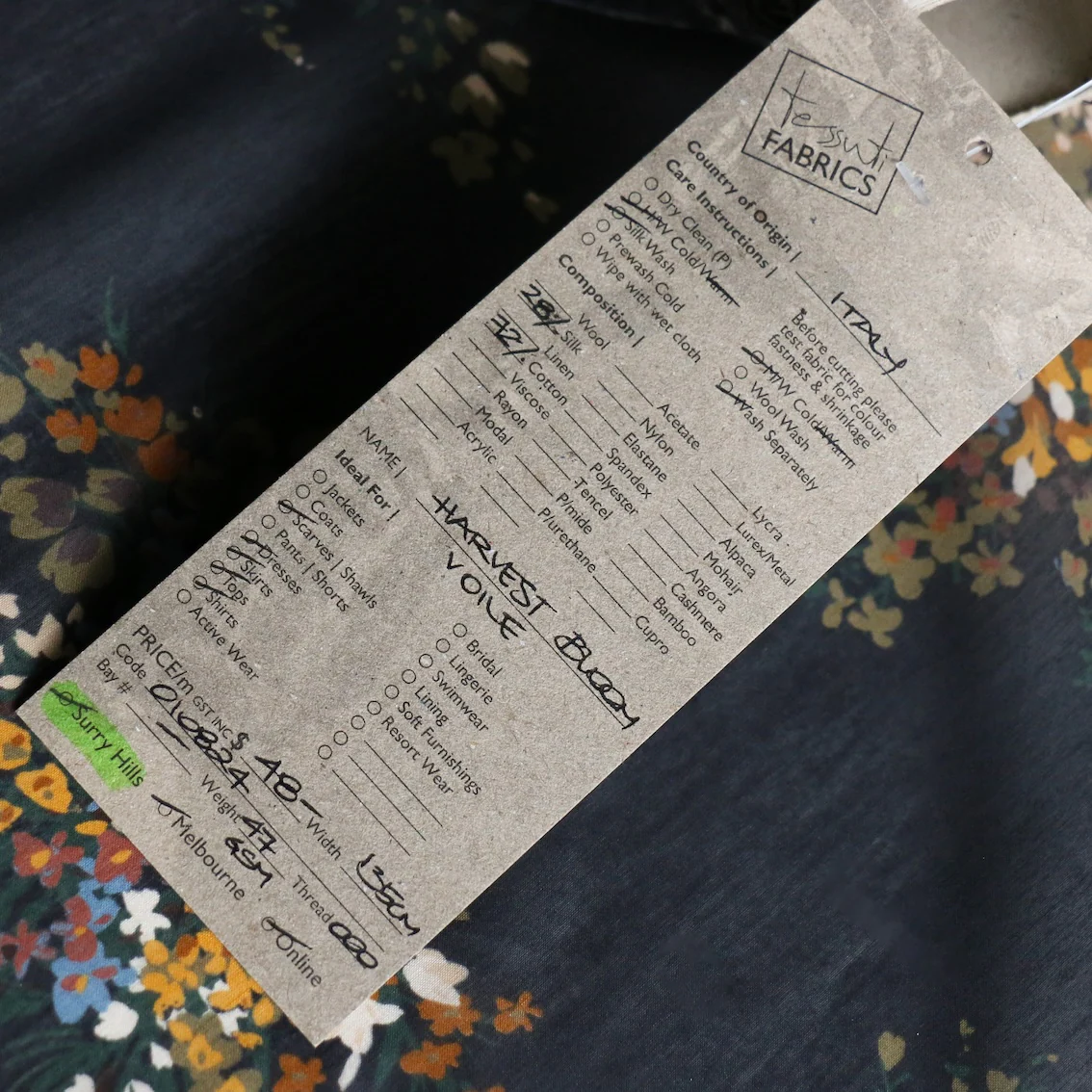 Harvest Bloom Cotton/Silk Voile - Image 4
