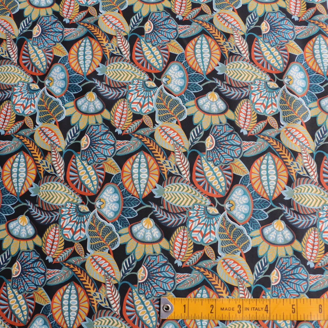 Harvest Time Black/Green Liberty Tana Lawn™ - Image 3