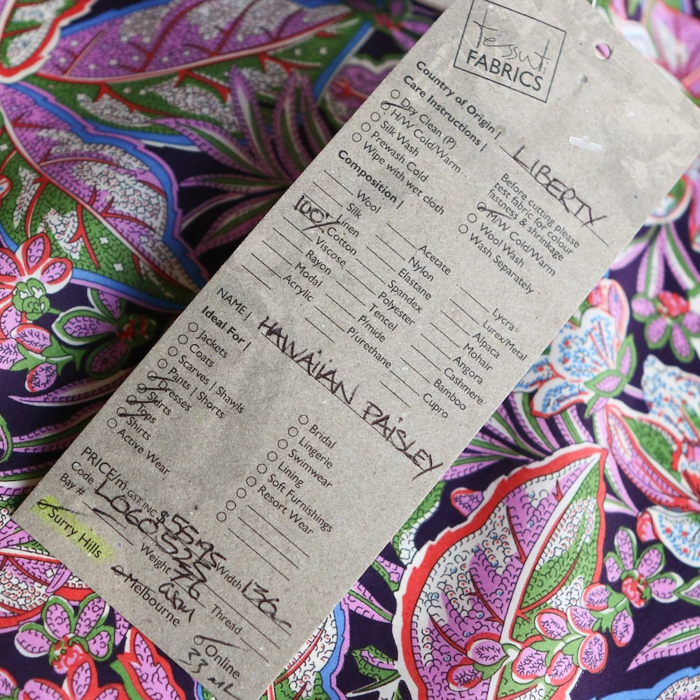 Hawaiian Paisley - Liberty Tana Lawn⢠- Image 4