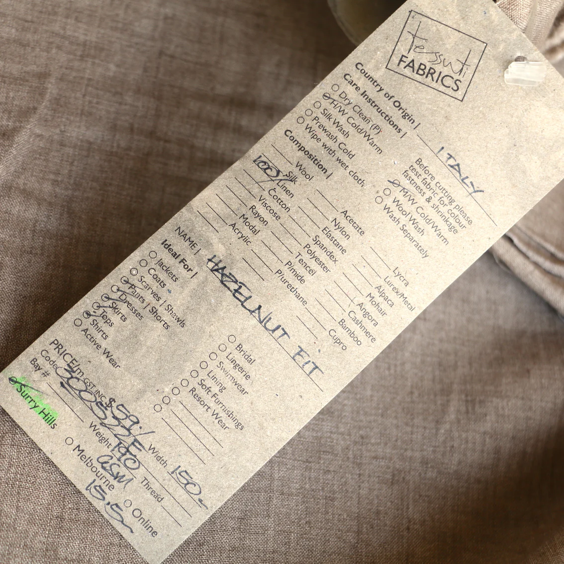Hazelnut Fit Linen - Image 3
