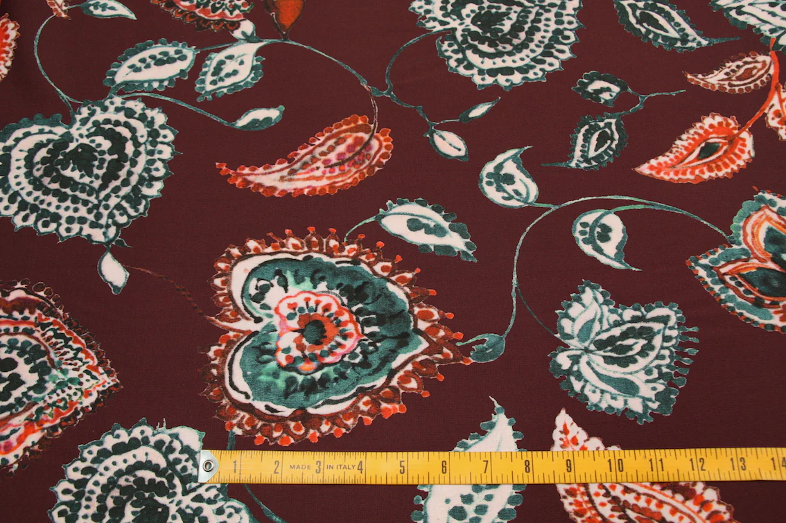 Hearts On Purple - Printed Ponti - Image 2
