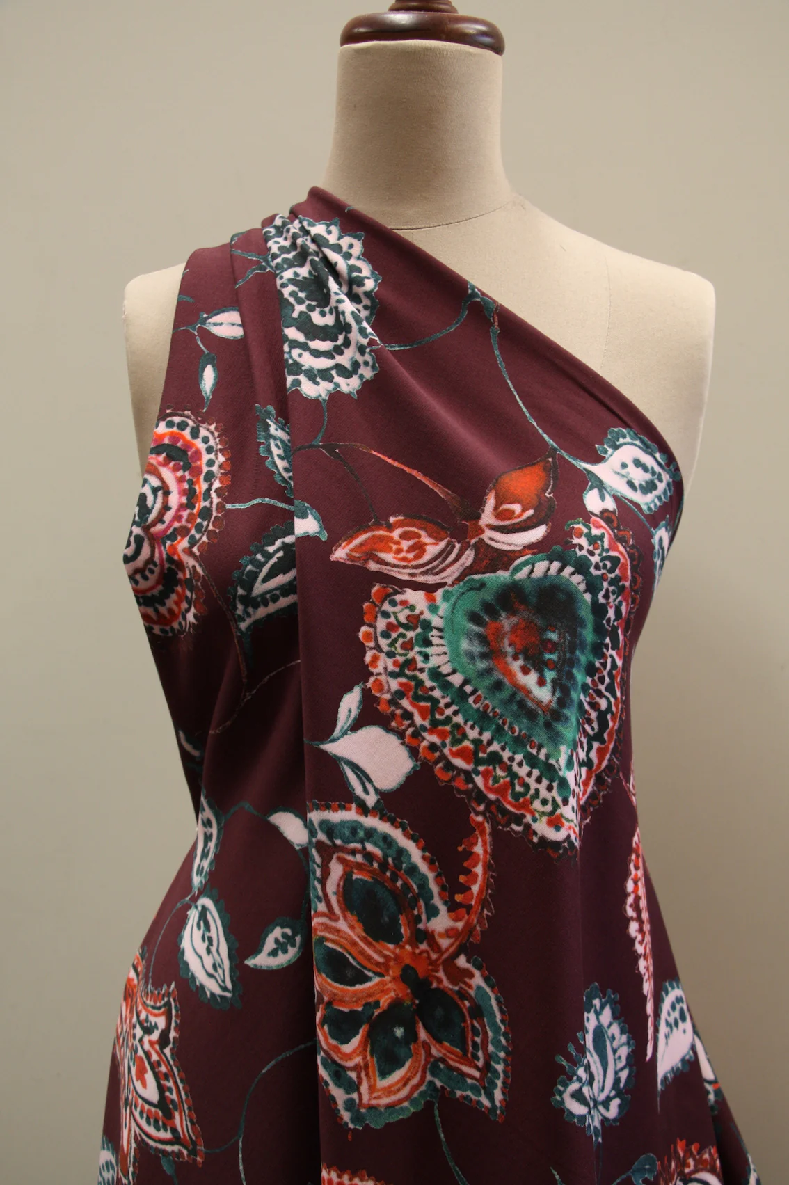 Hearts On Purple - Printed Ponti - Image 5