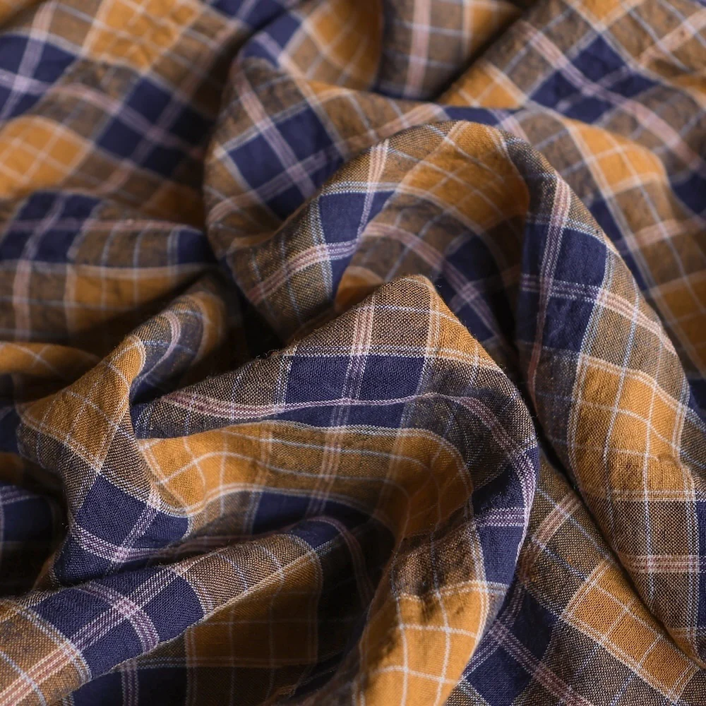 Heather Check Gold/Navy - Image 4