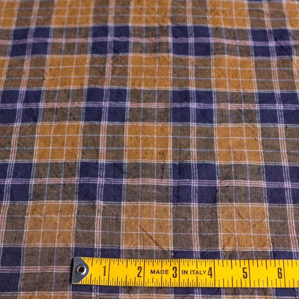 Heather Check Gold/Navy - Image 5