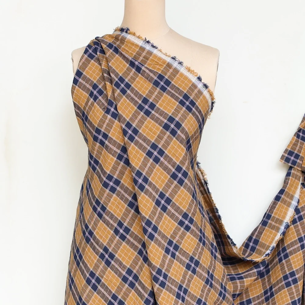 Heather Check Gold/Navy - Image 7