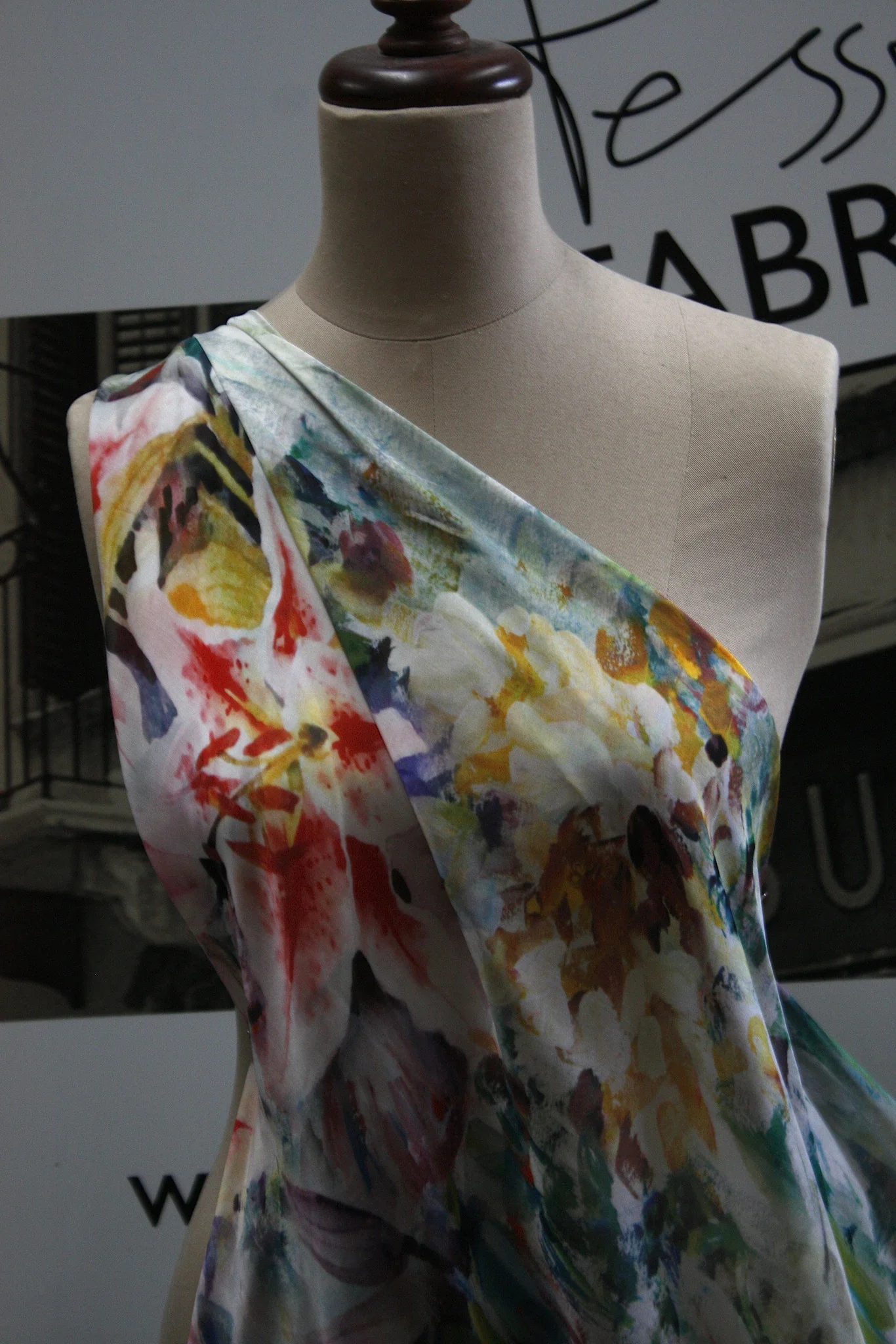 Heavenly Tigerlily Silk Chiffon - Image 5