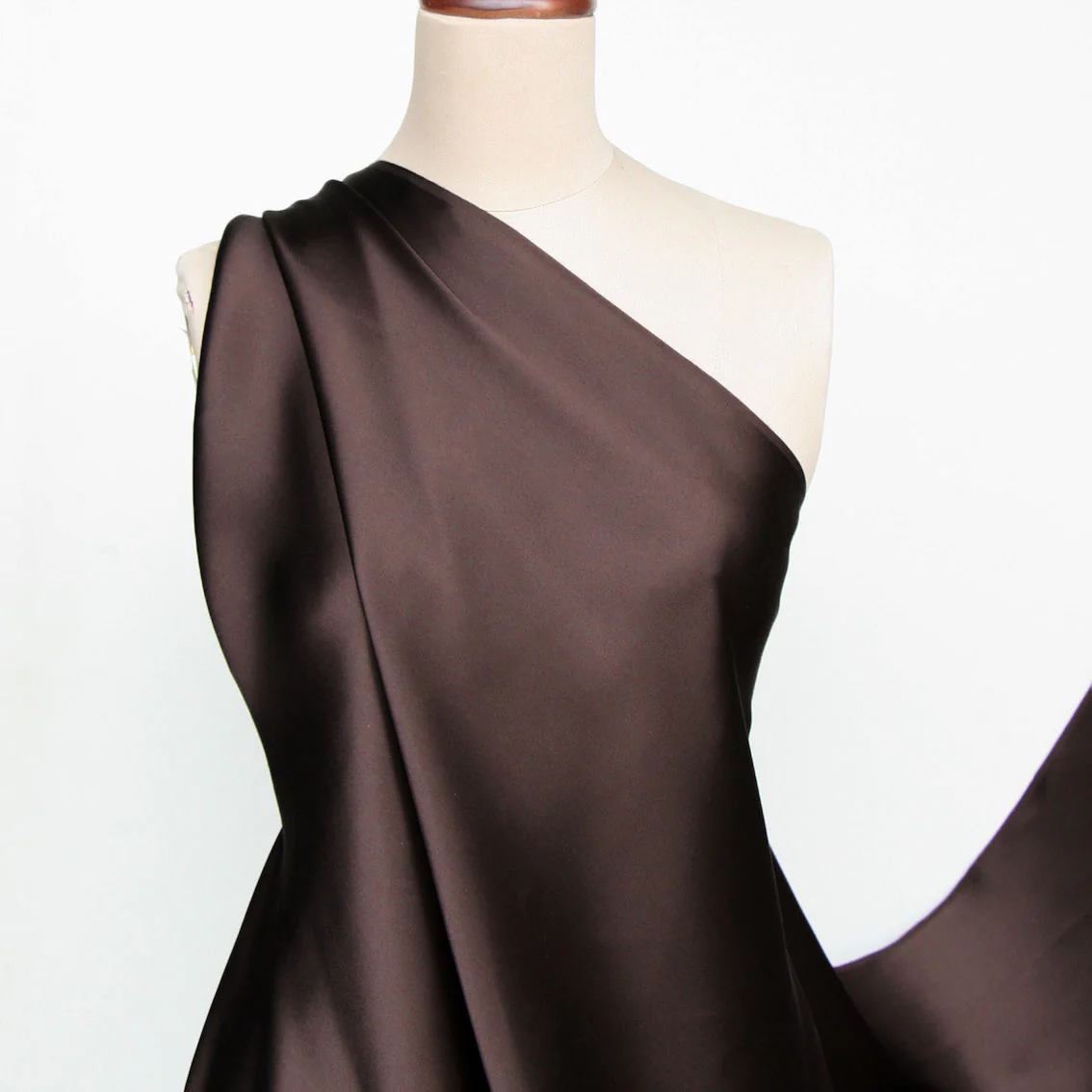 Heavy Chocolate Silk Satin - 40mm - Image 4