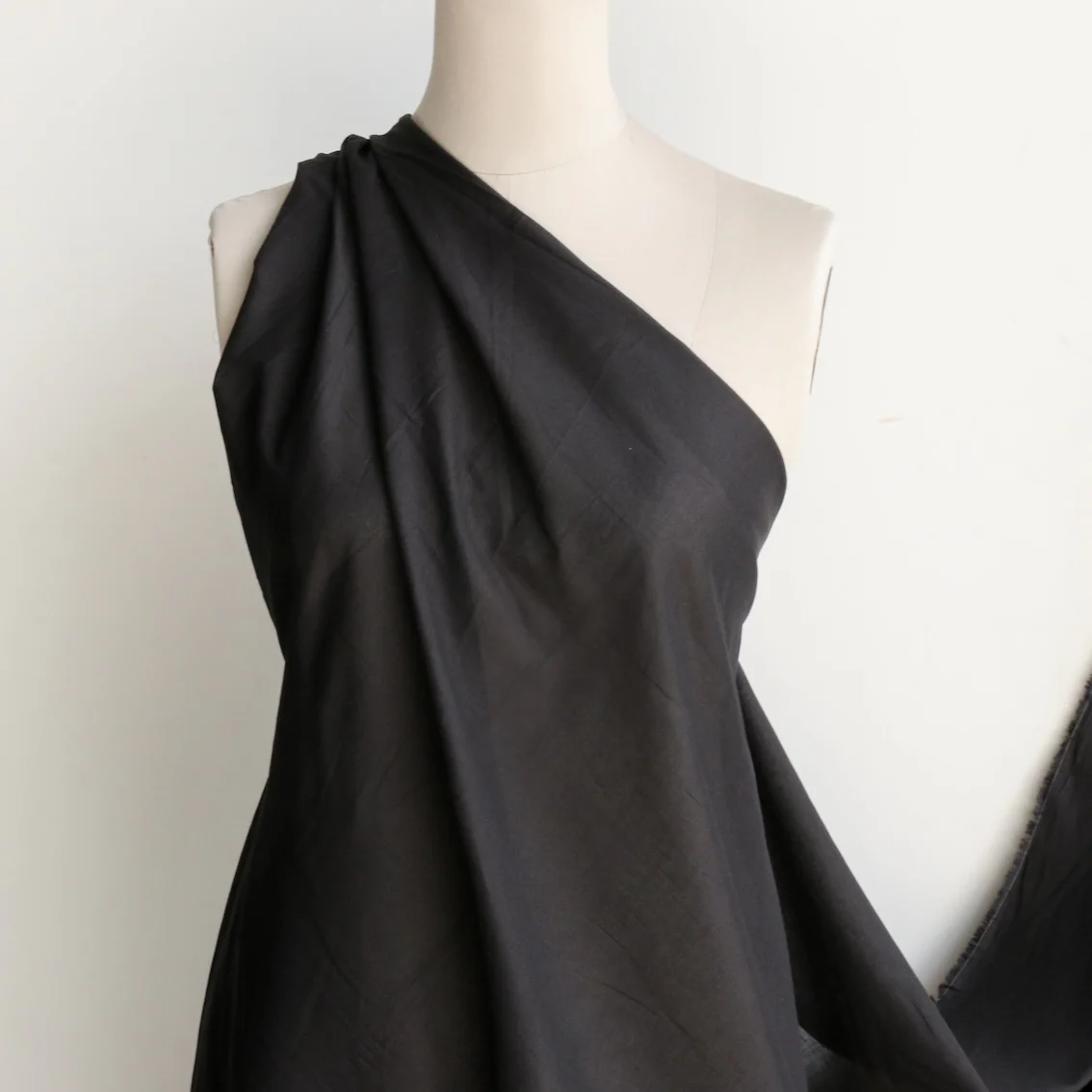 Heavy Cotton Voile - Black - Image 4