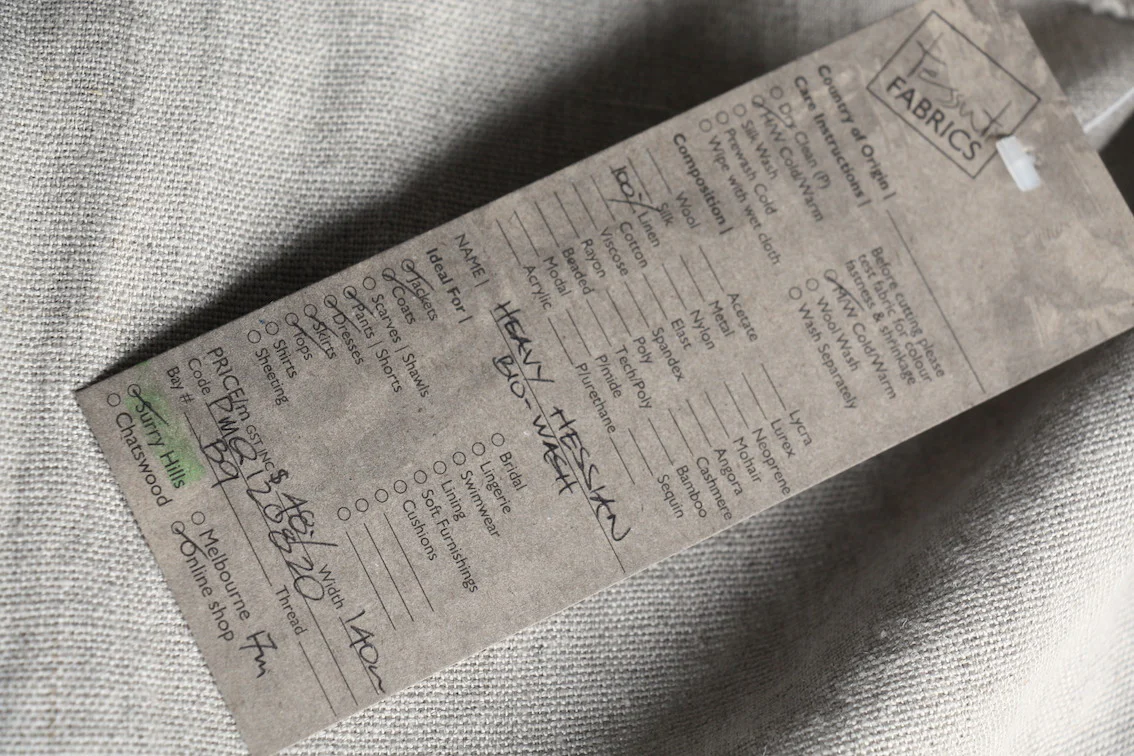 Heavy Hessian Bio-Wash Linen - Image 2