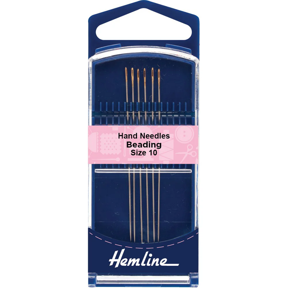 Hemline - Hand Sewing Needles (Beading Size 10)