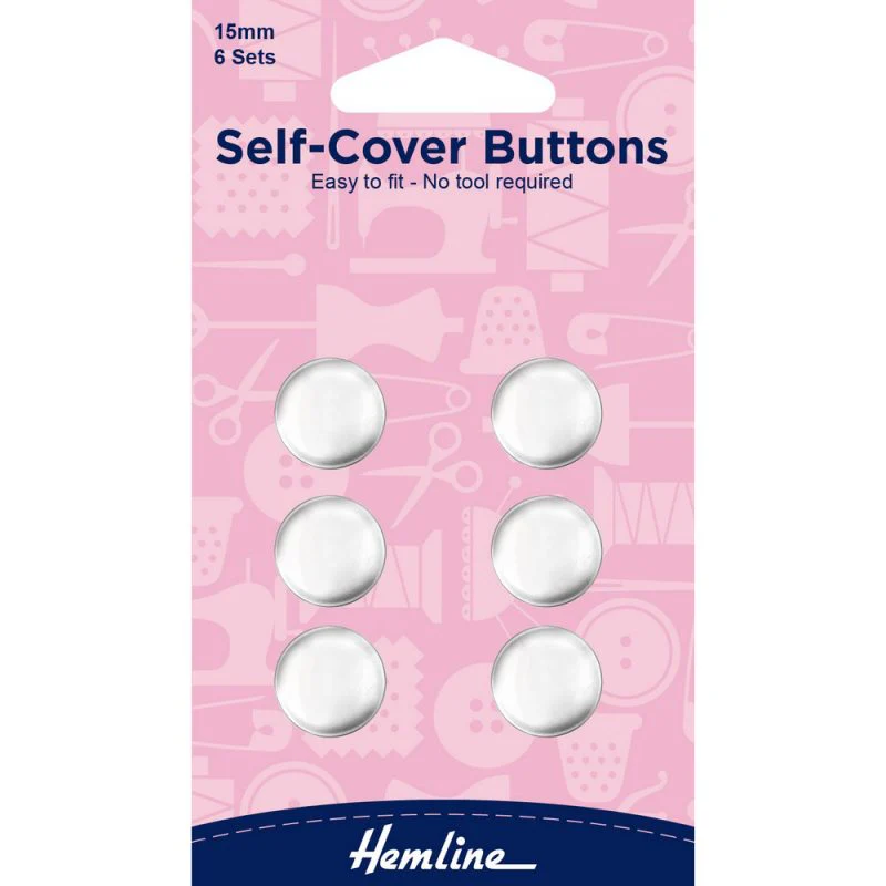 Hemline - Self-Cover Buttons (Metal) - 15mm