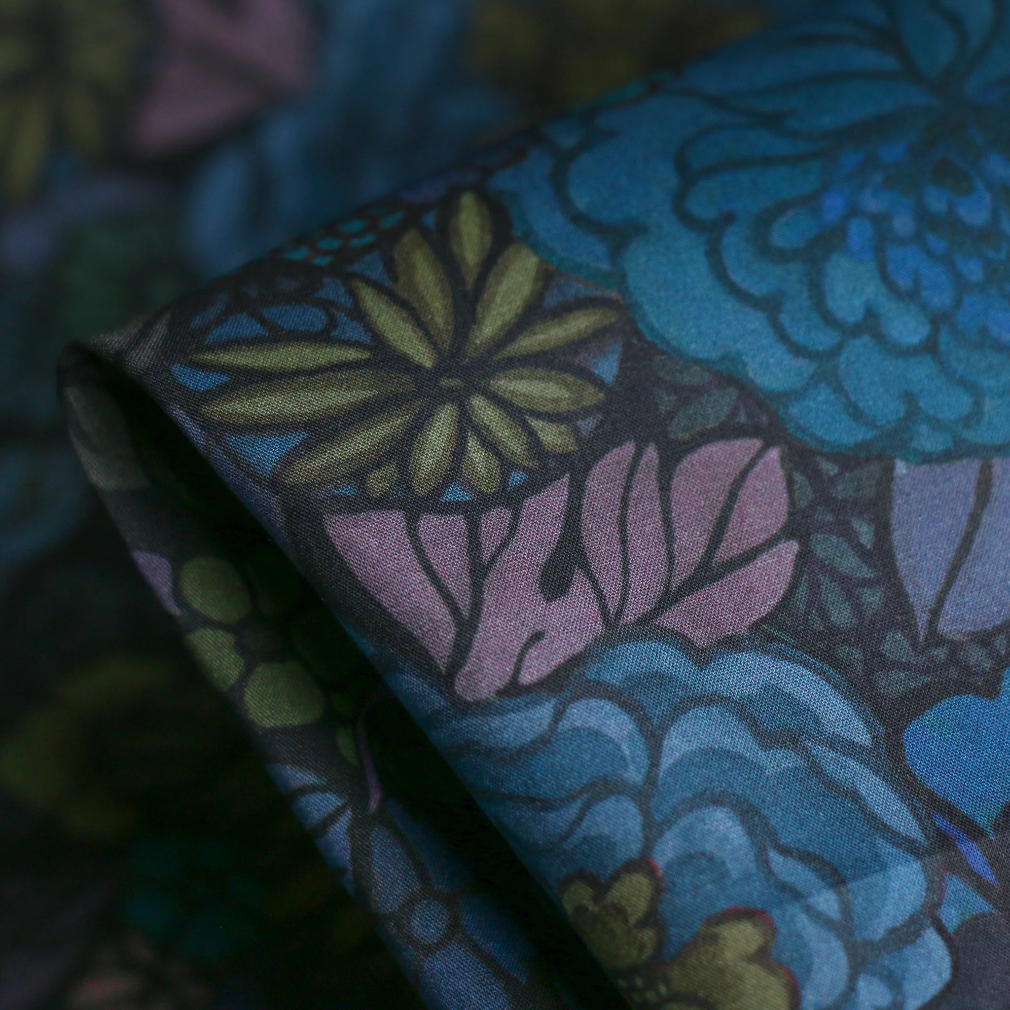 Heritage Garden Blue/Green - Liberty Tana Lawn™