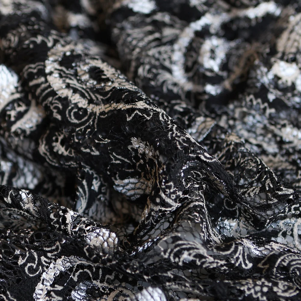 High Tea - Black/Silver Grey Lace - Image 2
