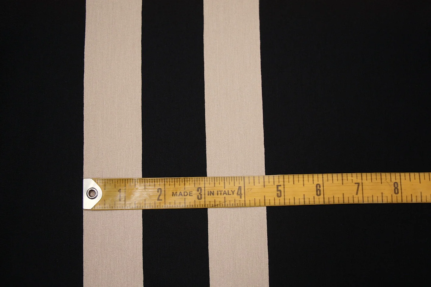 Honey Rail Stripe Black Jersey - Image 2