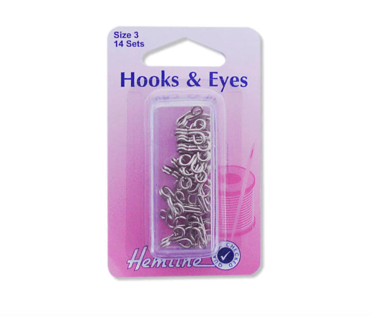 Hooks and Eyes - Size 3 (Nickel)