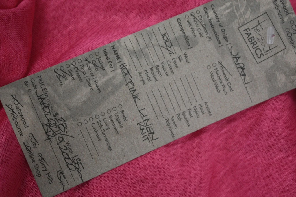 Hot Pink Linen Knit - Image 4