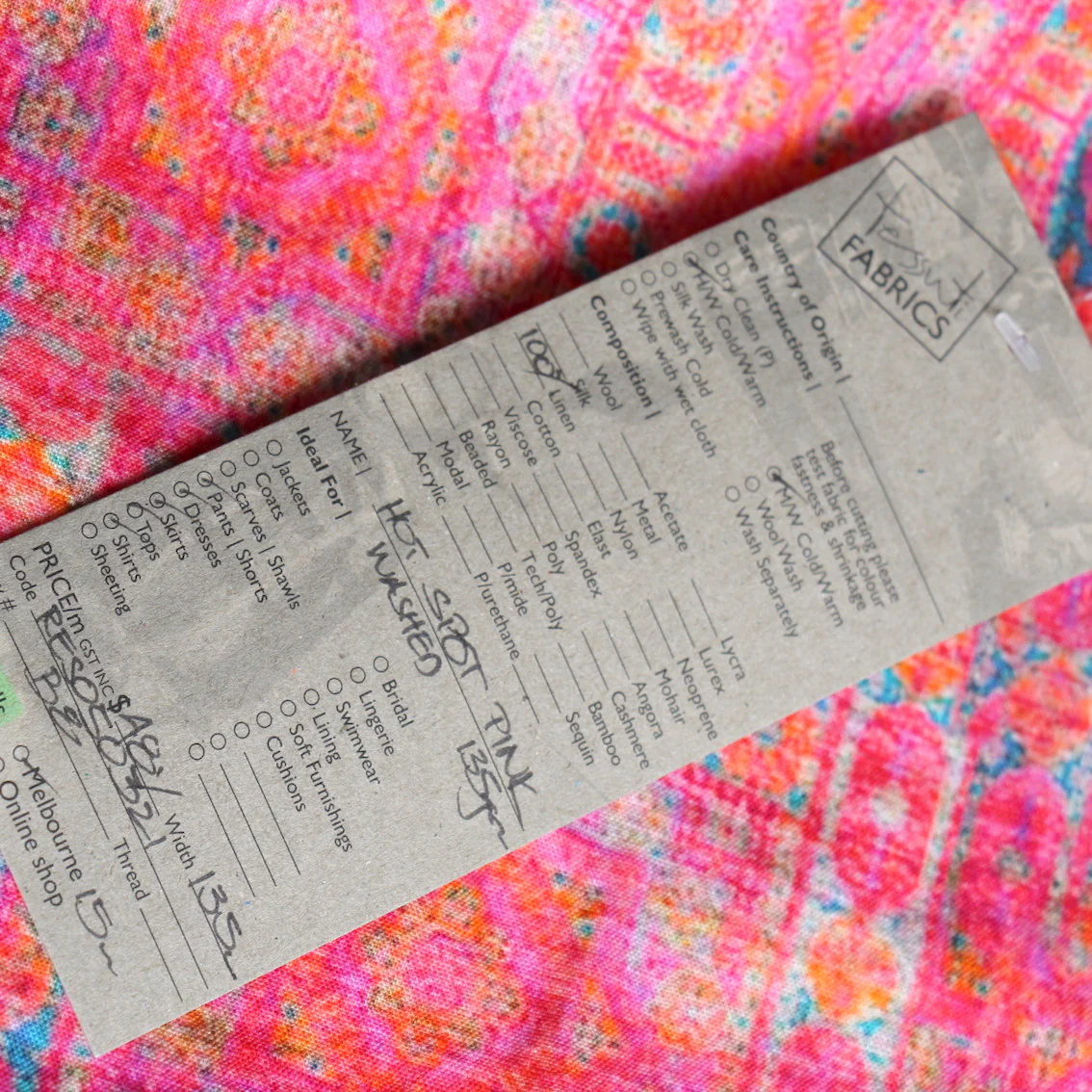 Hot Spot Pink Washed Linen - Image 4