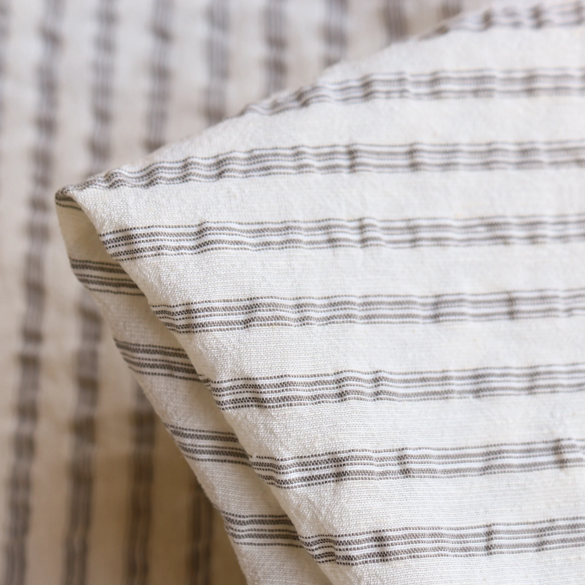 Hutton Stripe Grey/Natural