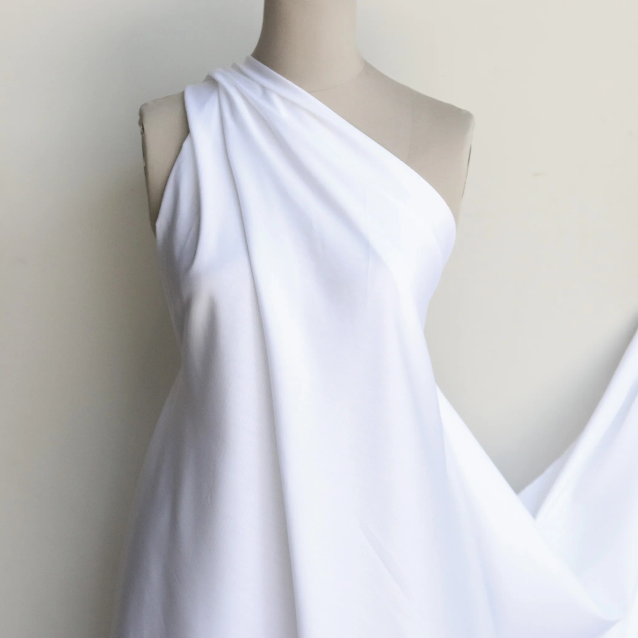 Hutton White Cotton Shirting - Image 4