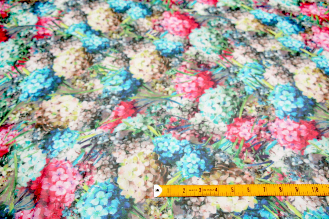 Hypnotic Blooms Crinkle Chiffon - Image 2