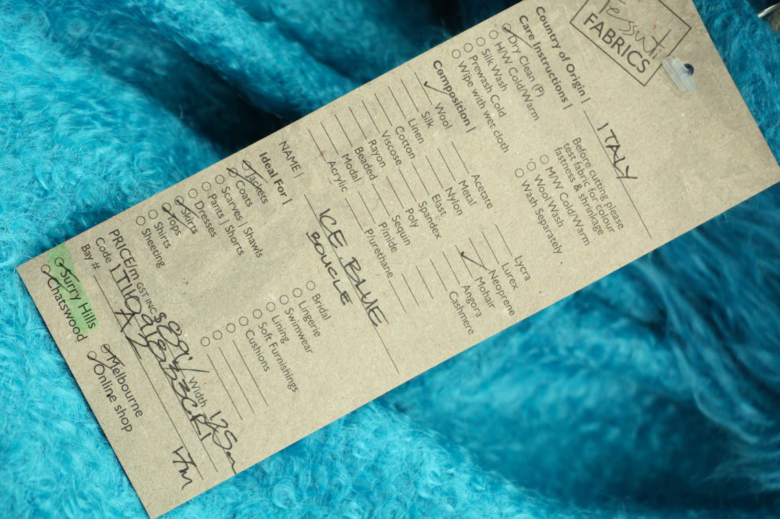 Ice Blue Boucle - Image 3