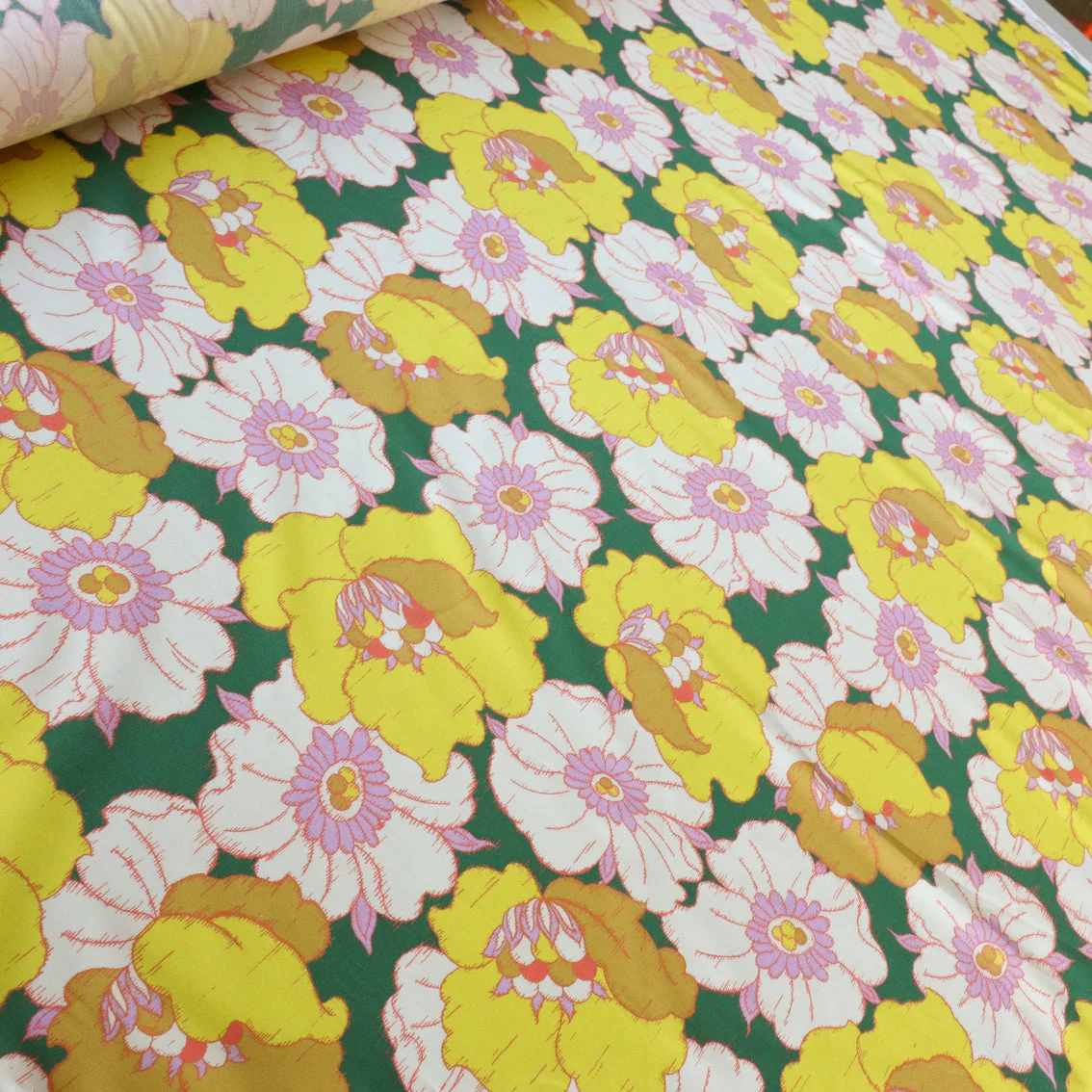 Ikat Anemone Yellow - Liberty Tana Lawn™ - Image 4