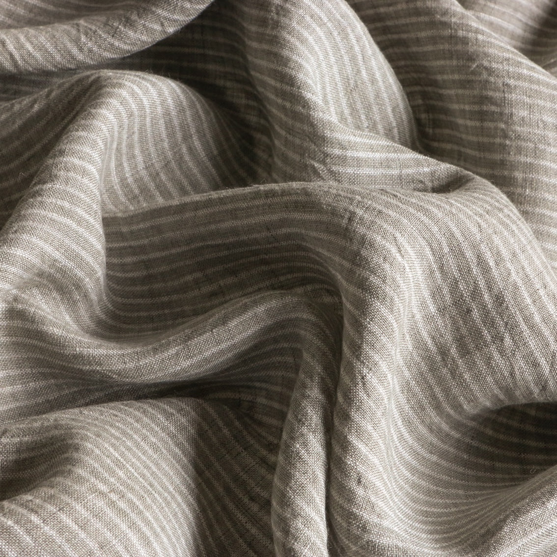 Ilona Stripe Fog - Washed Linen - Image 2