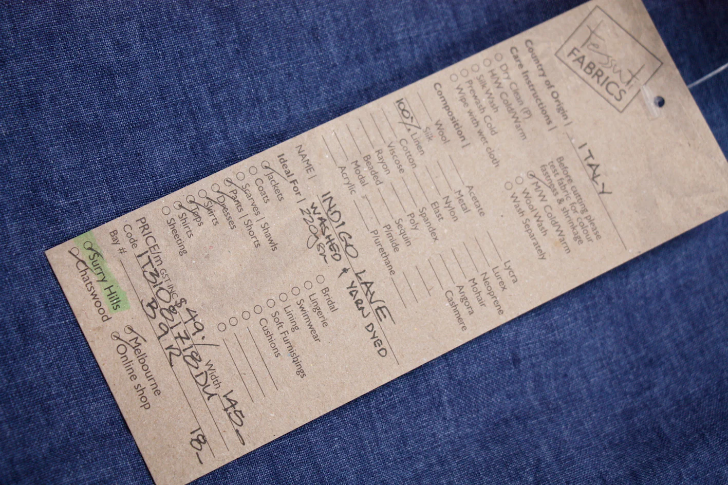 Indigo Lave Linen - Image 2
