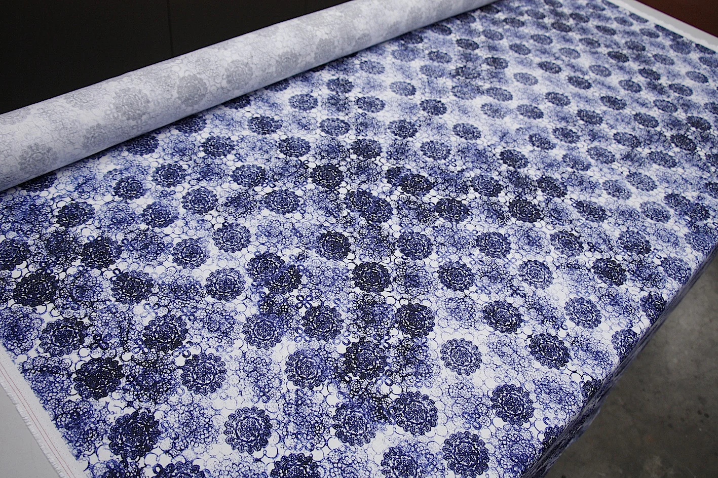 Indigo Parade - Printed Linen - Image 4
