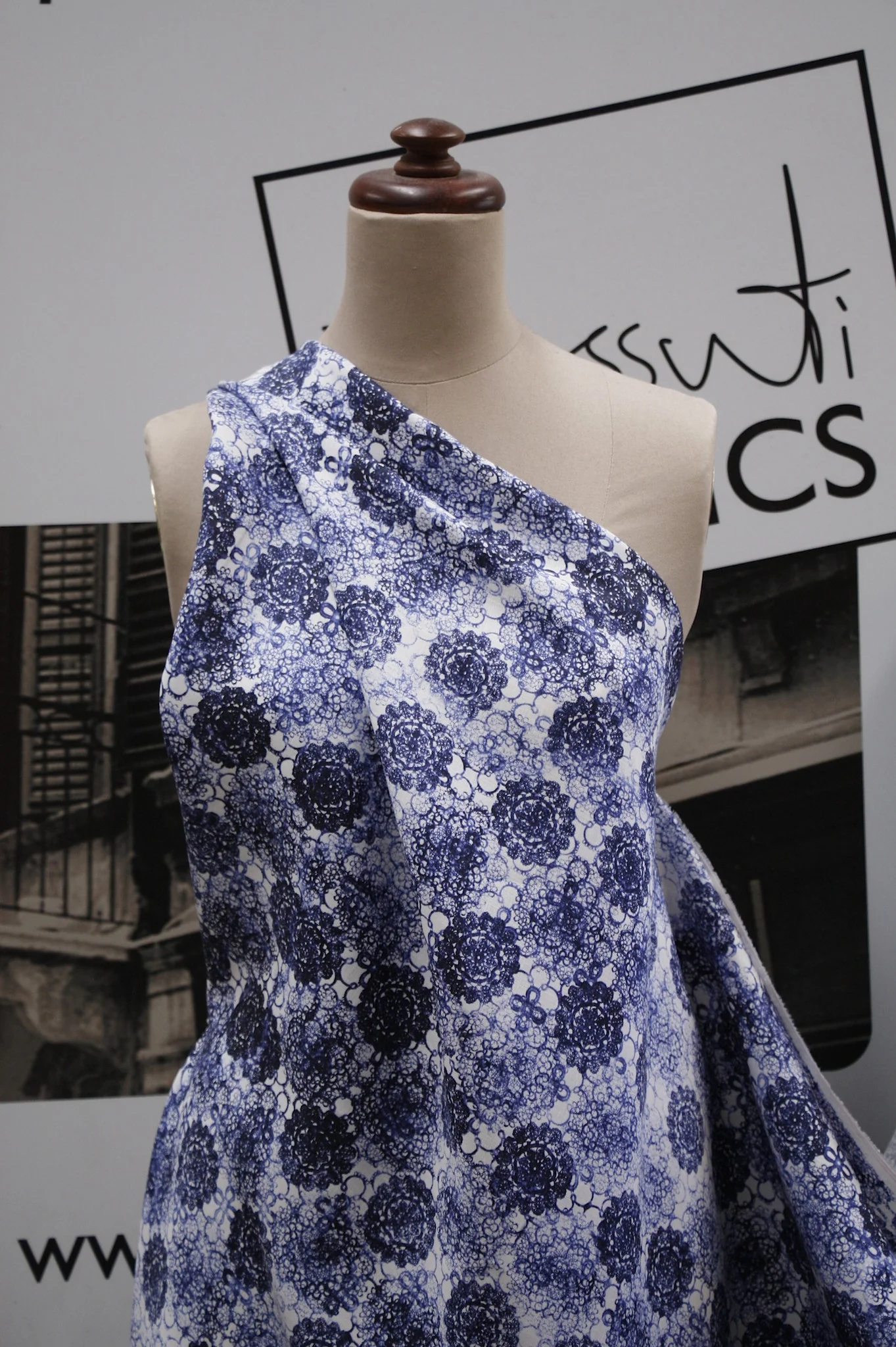 Indigo Parade - Printed Linen - Image 5