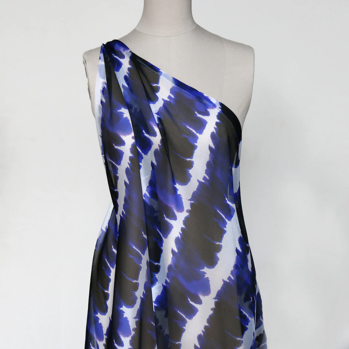 Indigo Skyline Silk Chiffon - Image 6
