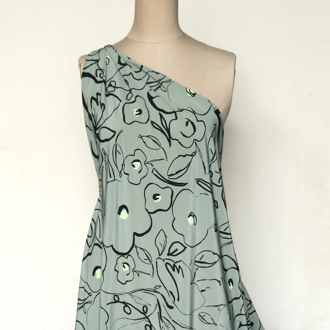 Ink Bloom Sage Viscose CDC - Image 4