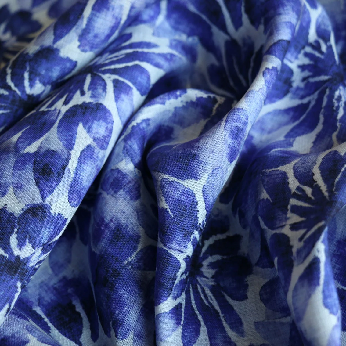 Ink Floral Linen - Image 2