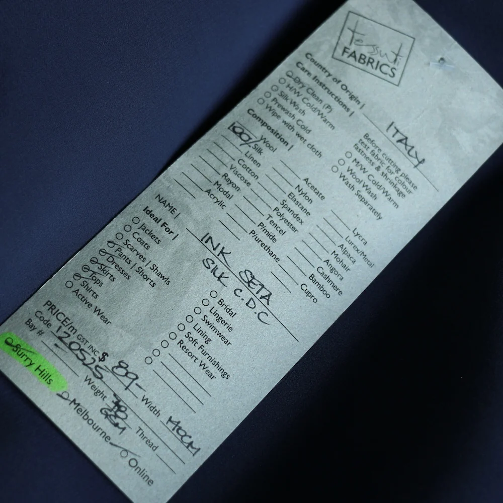 Ink Seta Silk Crepe De Chine - Image 3