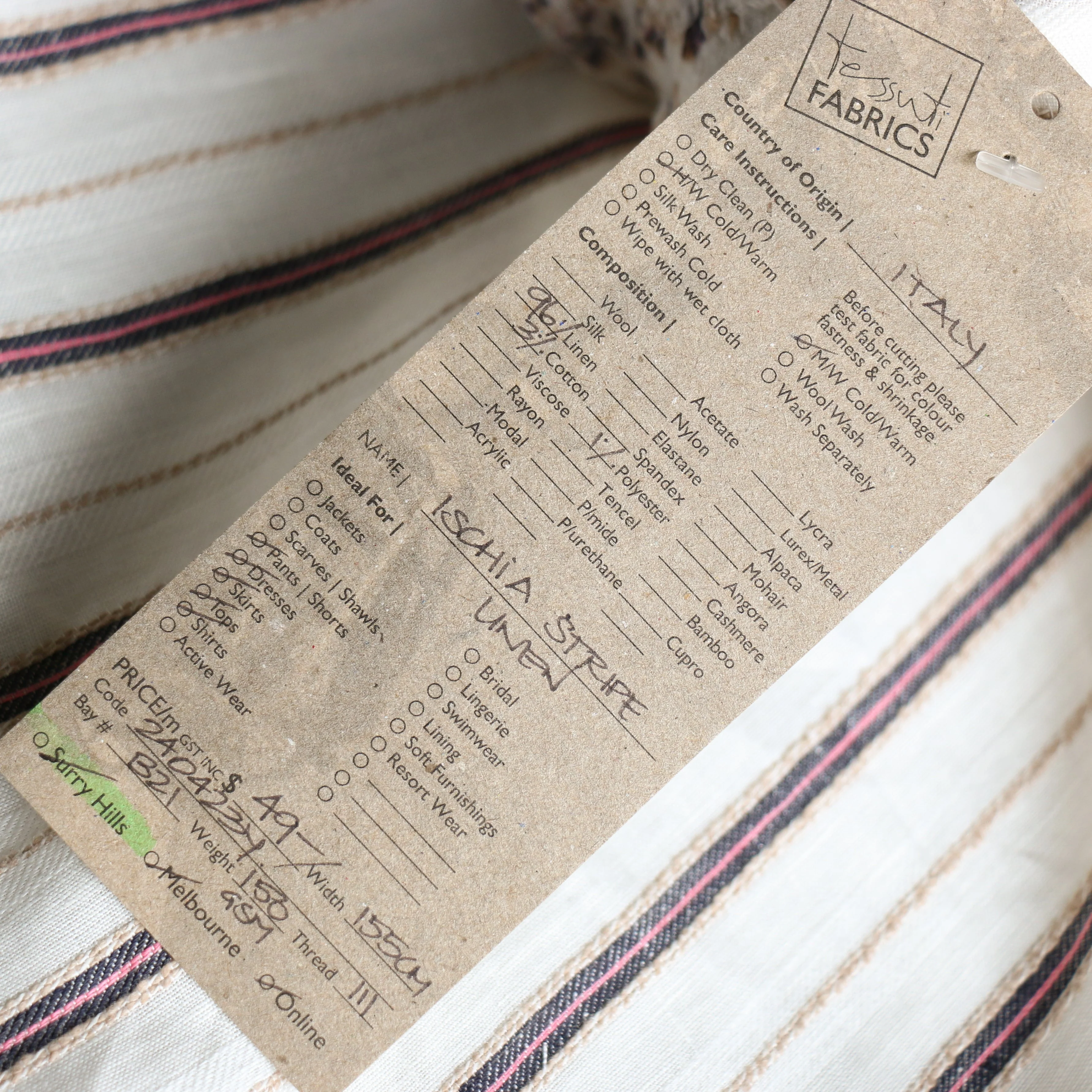 Ischia Stripe Linen - Image 4