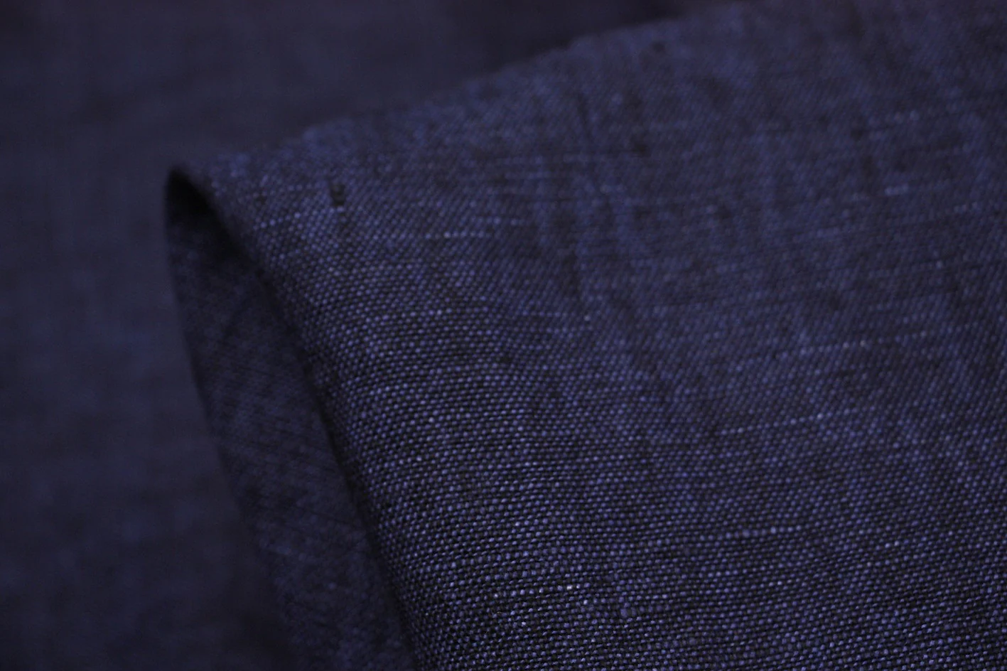 Island Profondo Blue - Washed Linen Finish