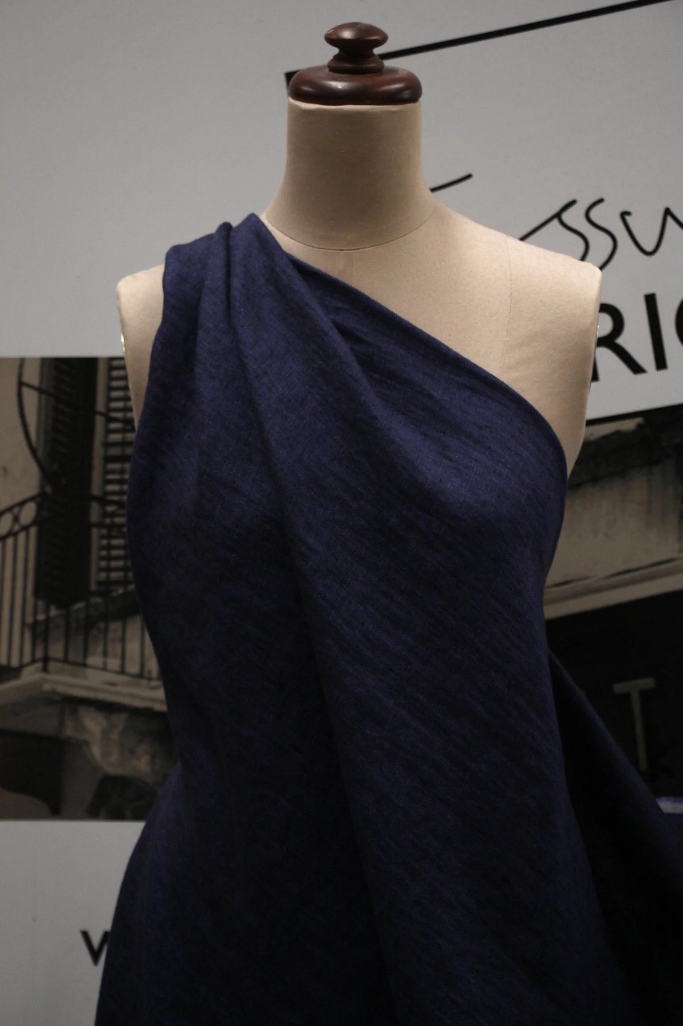 Island Profondo Blue - Washed Linen Finish - Image 4