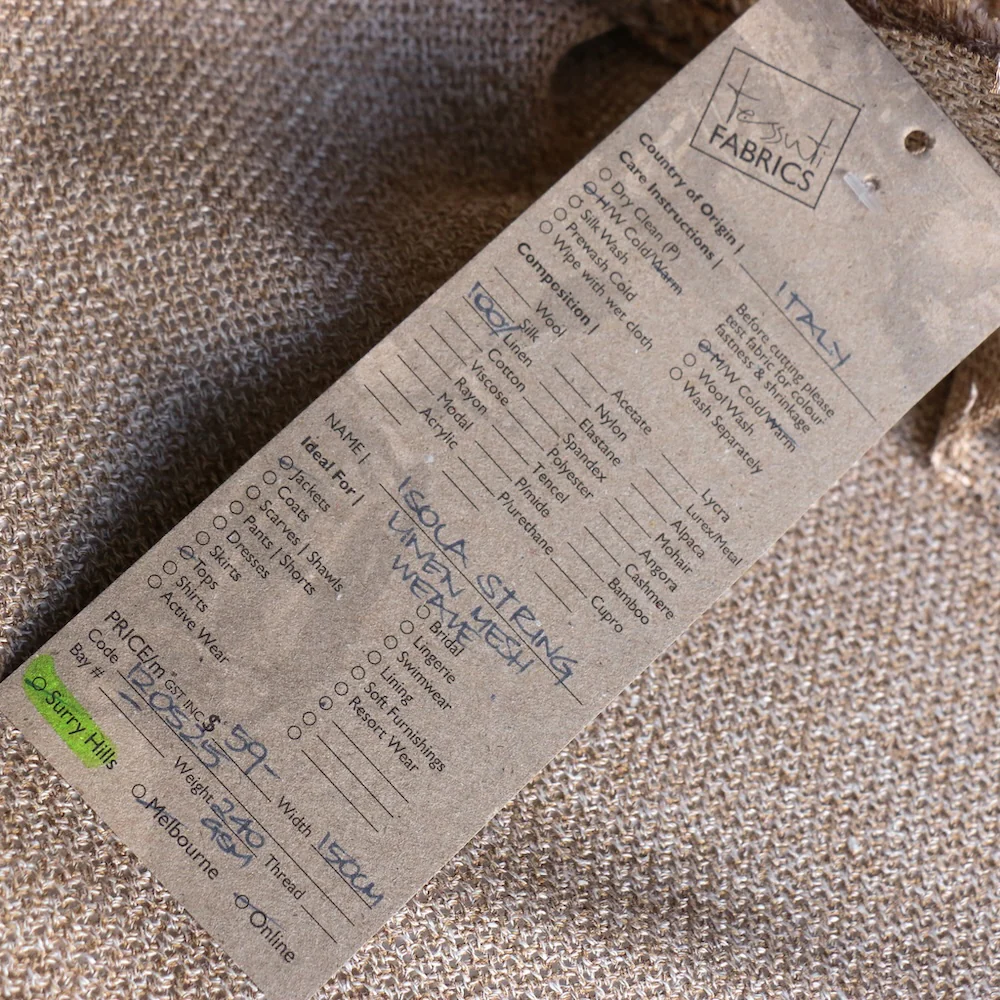 Isola String Linen Mesh Weave - Image 3