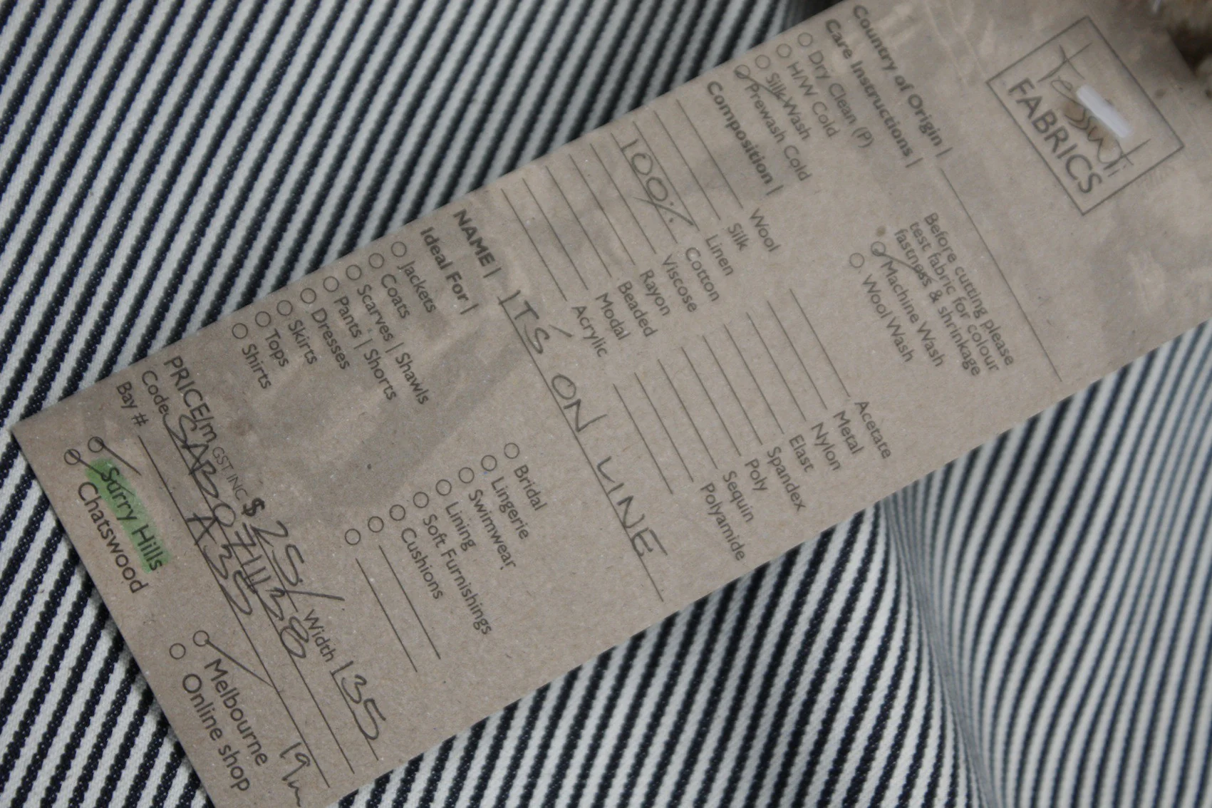 It's On Line - Striped Denim - Image 4