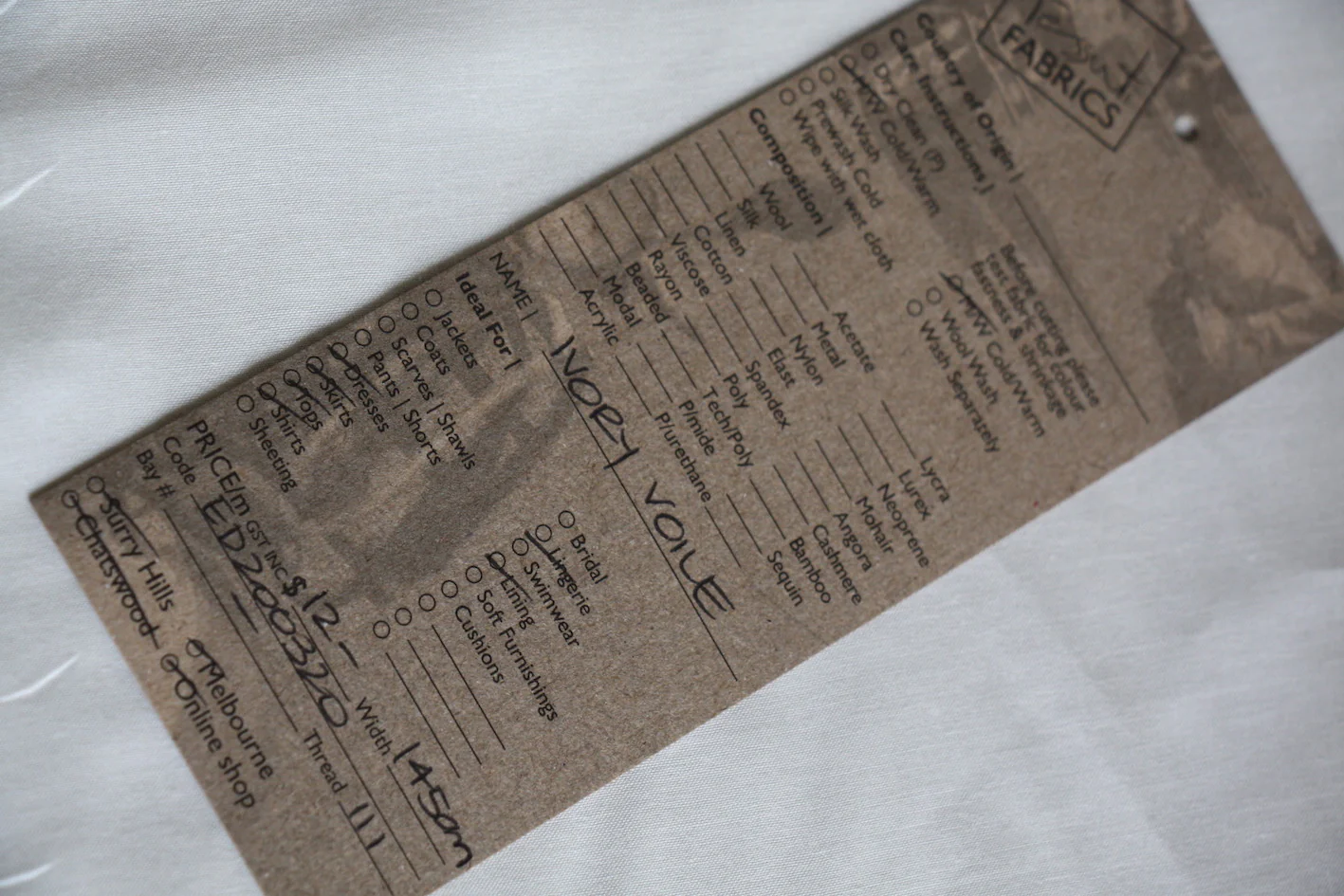 Ivory Cotton Voile - Image 4