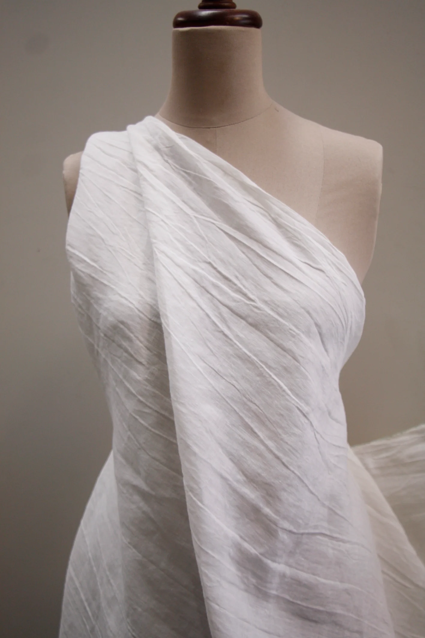 Ivory Crush Washed Linen - Image 3