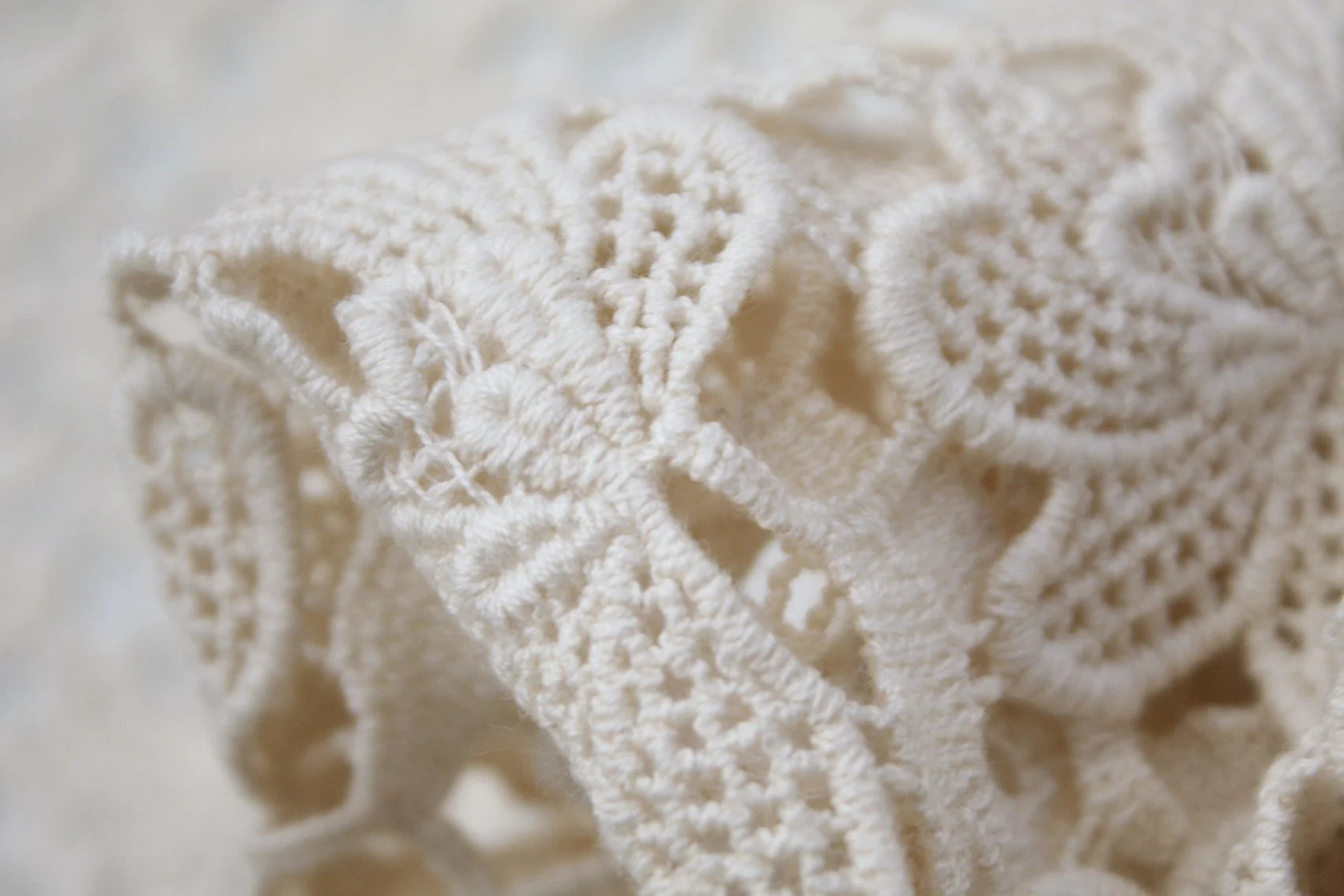 Ivory Petal Embroidery