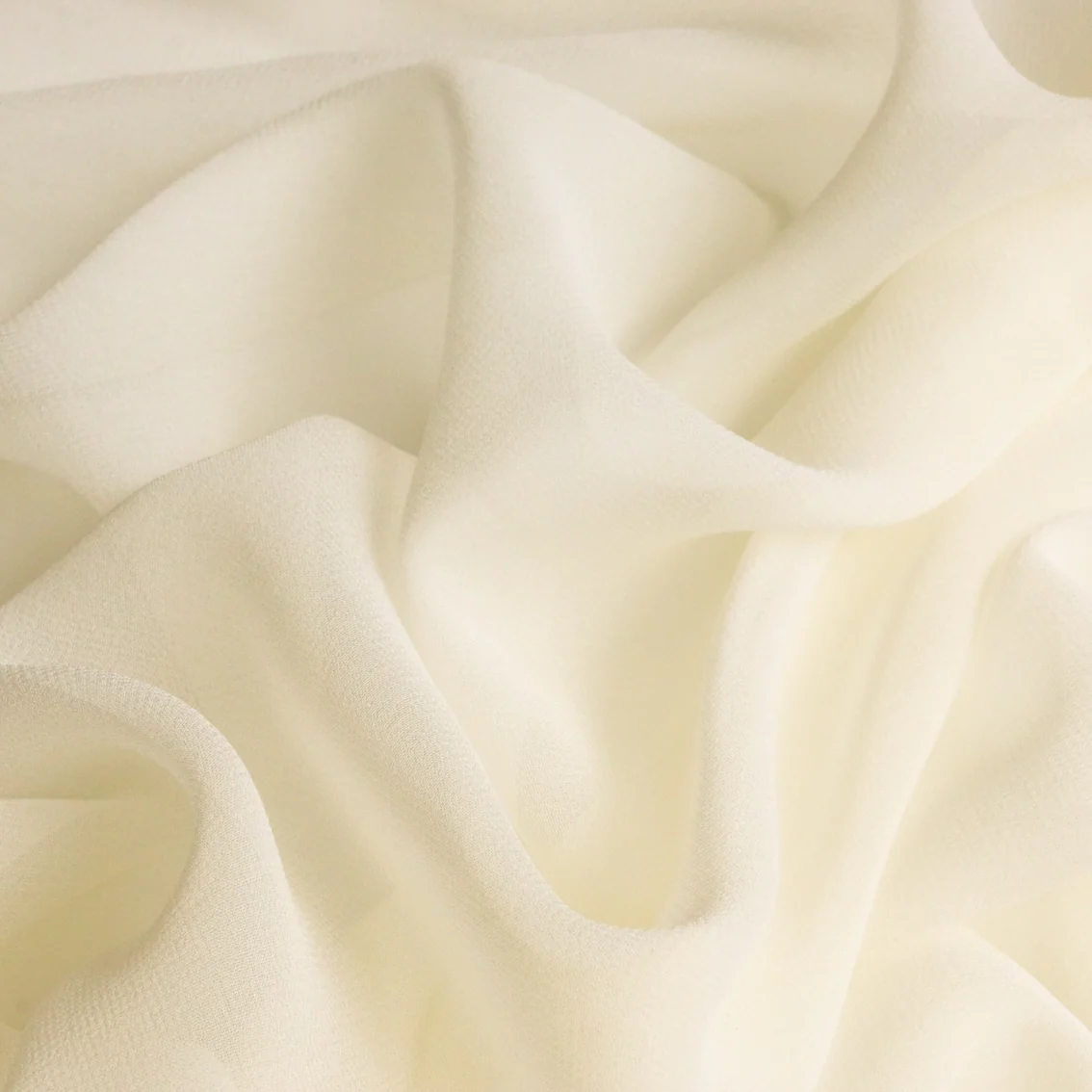 Ivory Silk Georgette - Image 2