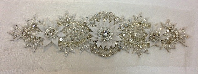 Ivory/Silver Diamante Motif - Image 2